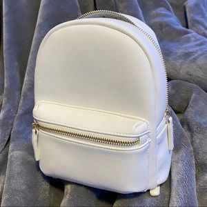 Mini White Backpack